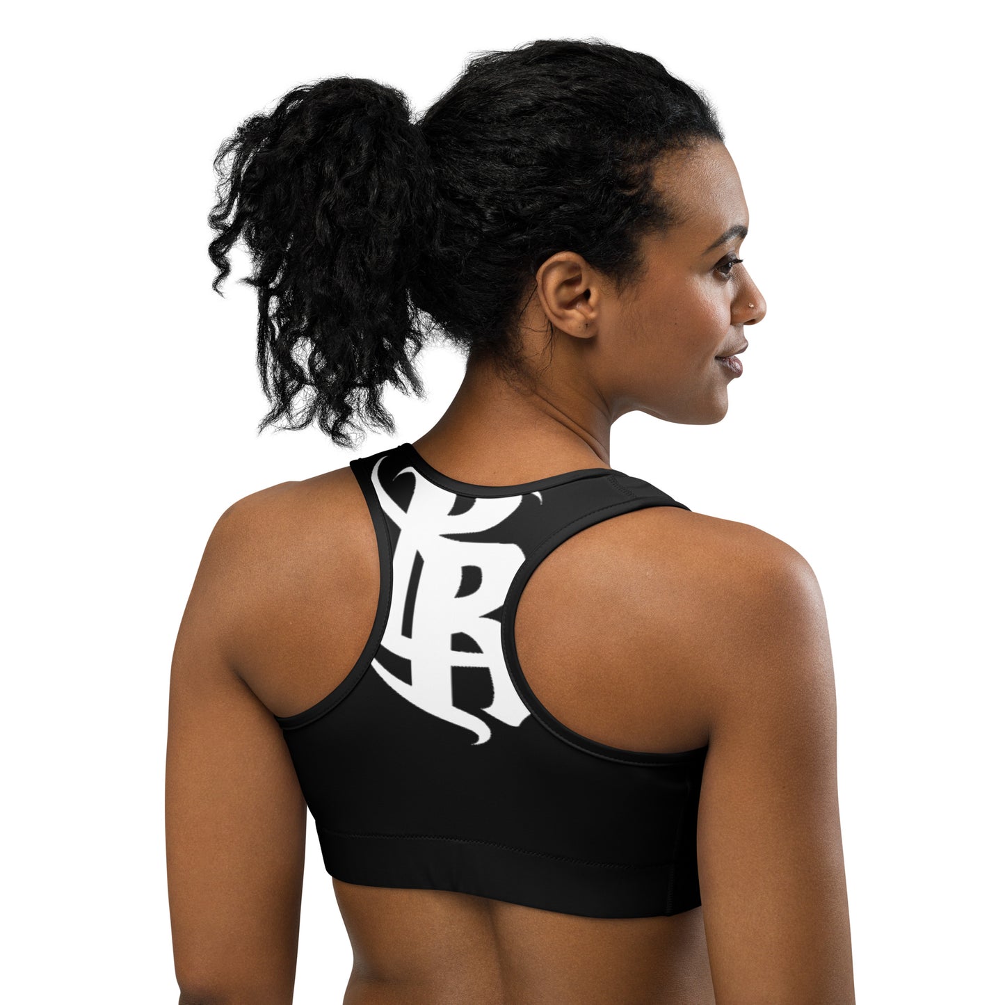 PR Branded Sports Bra (Black)