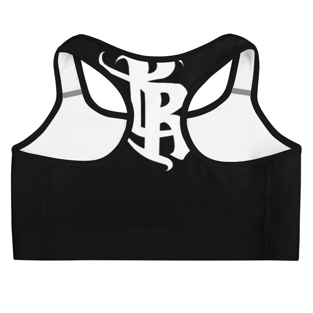 PR Branded Sports Bra (Black)