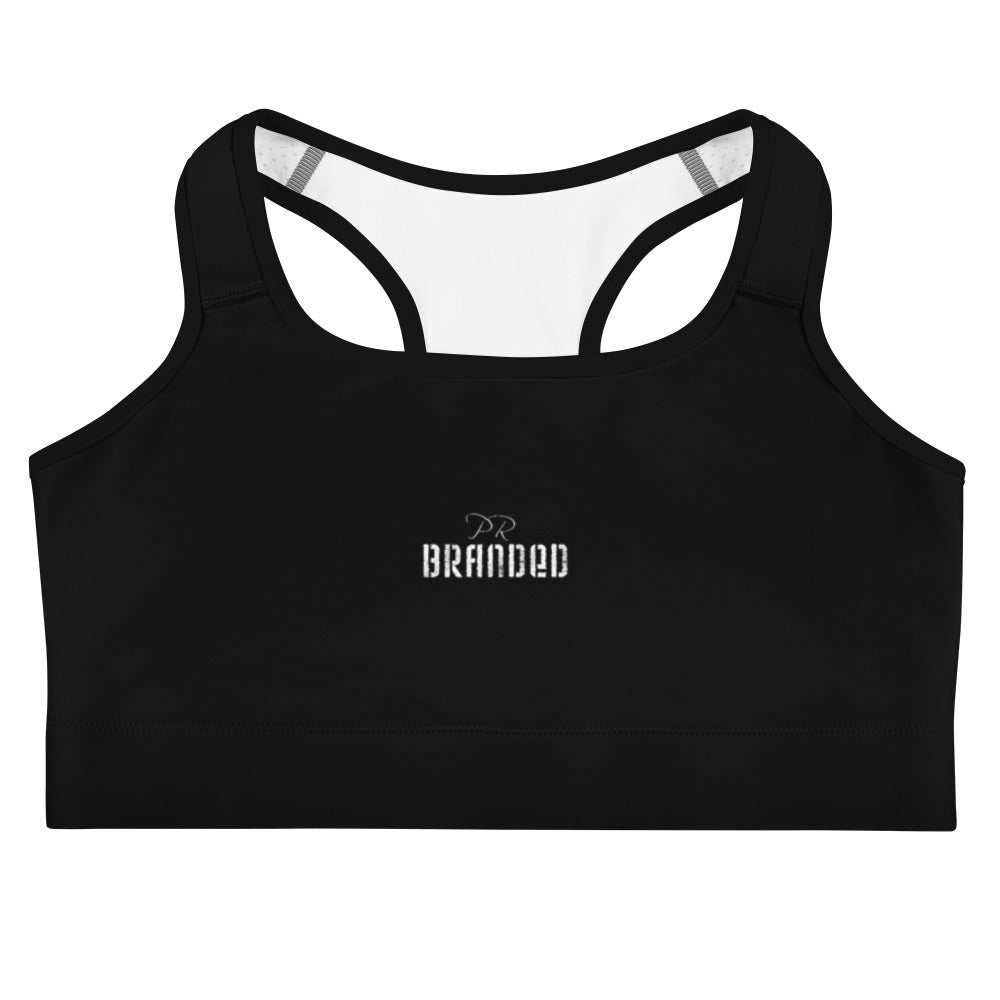 PR Branded Sports Bra (Black)